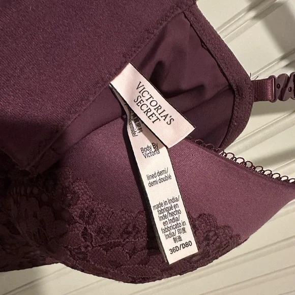 Victoria’s Secret Purple Lined Dem Longline Bustier Corset Bra 36D ✨*Brand New! - Picture 6 of 6
